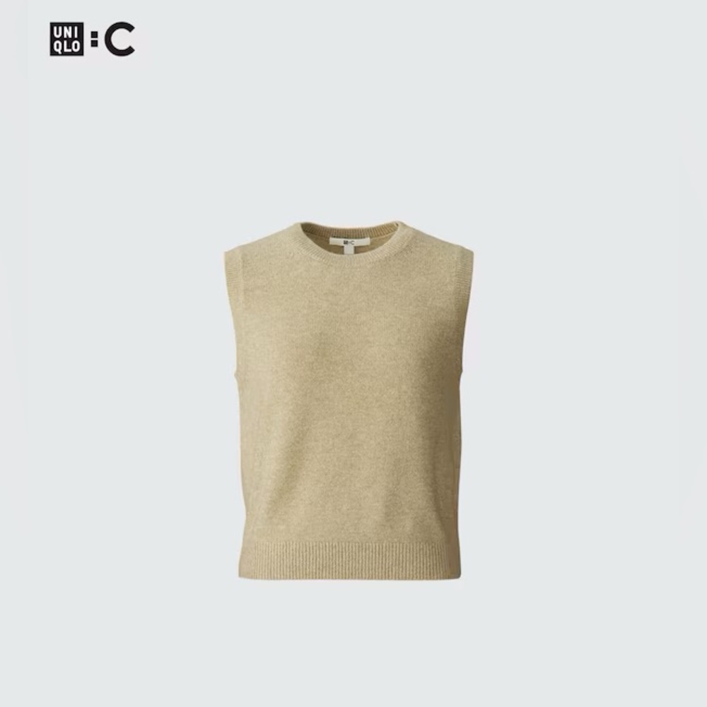 NWT: UNIQLO C Cashmere Short Sweater Sleeveless
